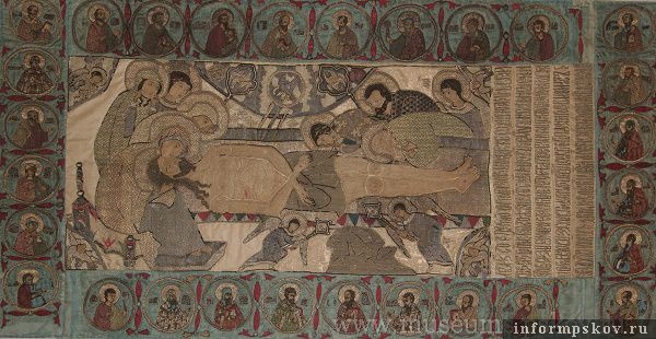 Плащаница. Положение во гроб. 1596 год