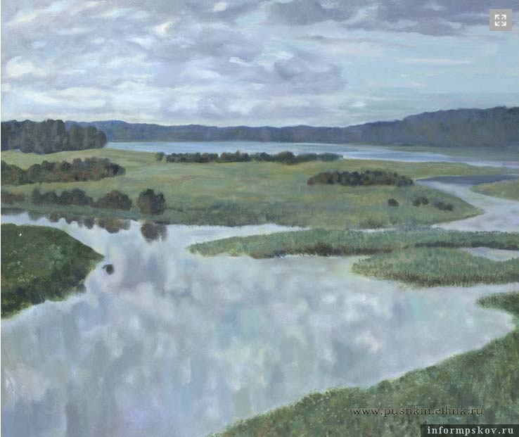 Станислав Дулатов. Сороть (2003 год). Из собрания музея-заповедника «Михайловское».
