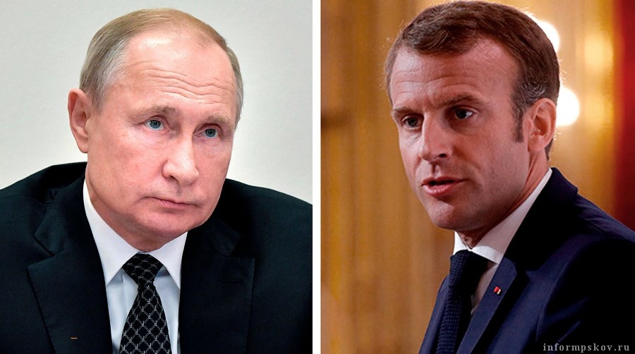 Между президентами России и Франции прошёл телефонный разговор. Фото AP