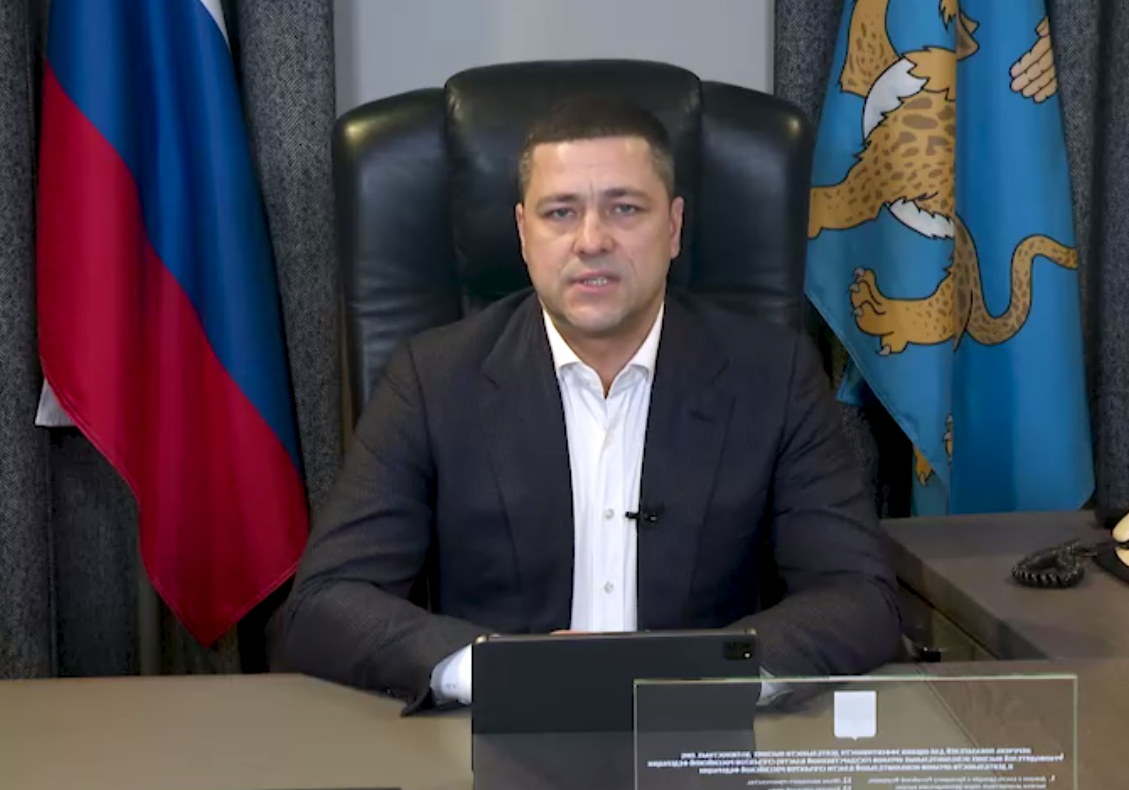 Губернатор Псковской области Михаил Ведерников скоро опубликует новое еженедельное обращение. Фото: скрин видео
