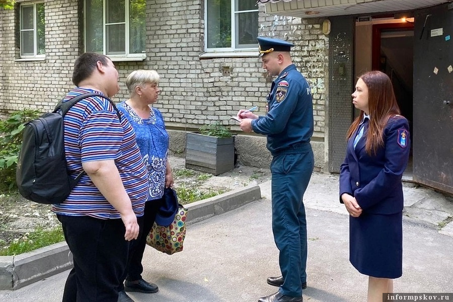 Профилактические мероприятия по пожарной безопасности проведены в Пскове. Фото Вконтакте