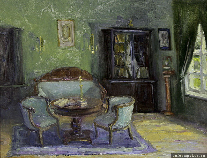 Виктория Сахарова. Кабинет-библиотека в Тригорском. Из фондов музея-заповедника