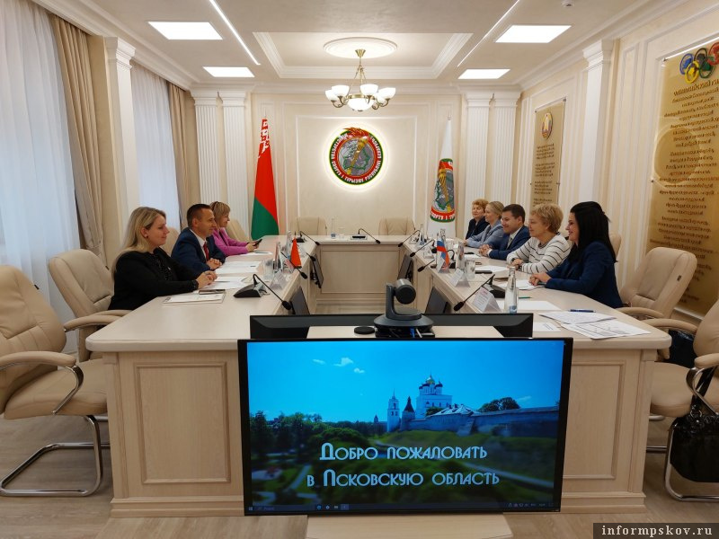 Делегация Псковской области находится с официальным визитом в Минске. Фото здесь и далее: правительство Псковской области