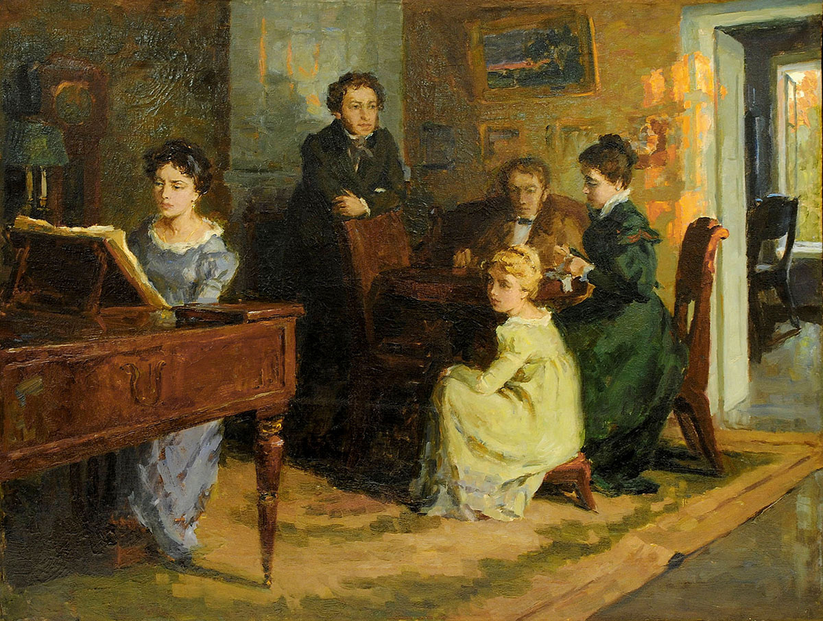 Борис Биргер. Пушкин в Тригорском (1956 год). Из фондов музея-заповедника «Михайловское»