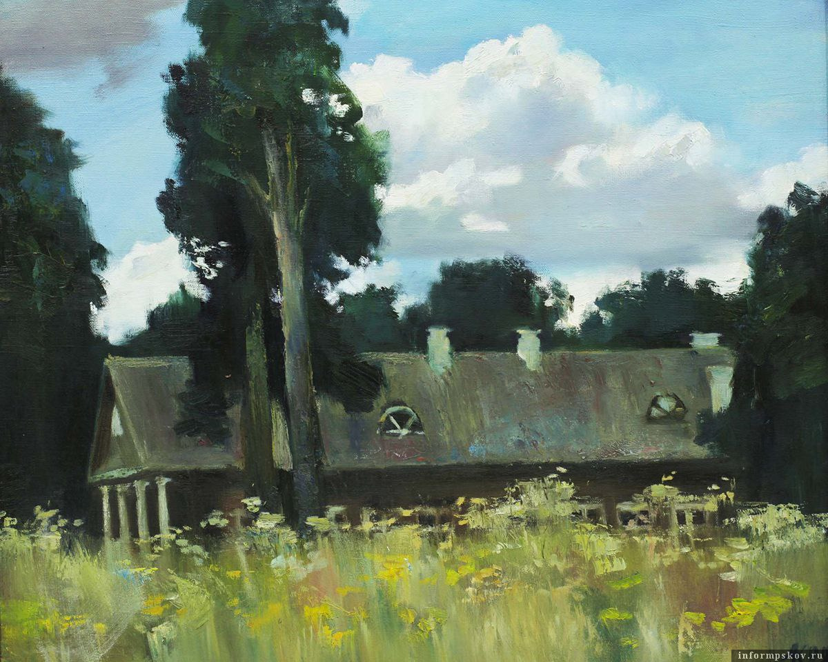 А. Ф. Ковтун. Тригорское (2009). Из фондов музея-заповедника «Михайловское». Именно здесь проводят «Летние вечера…».