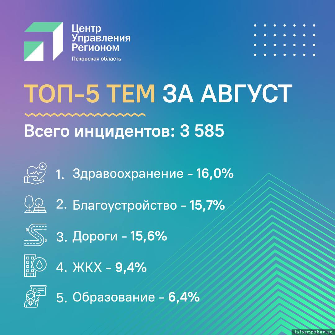 Инфографика: ЦУР Псковской области