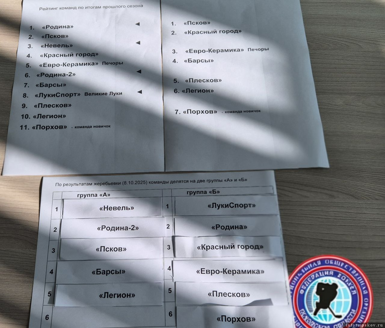 Фото: Федерация хоккея Псковской области