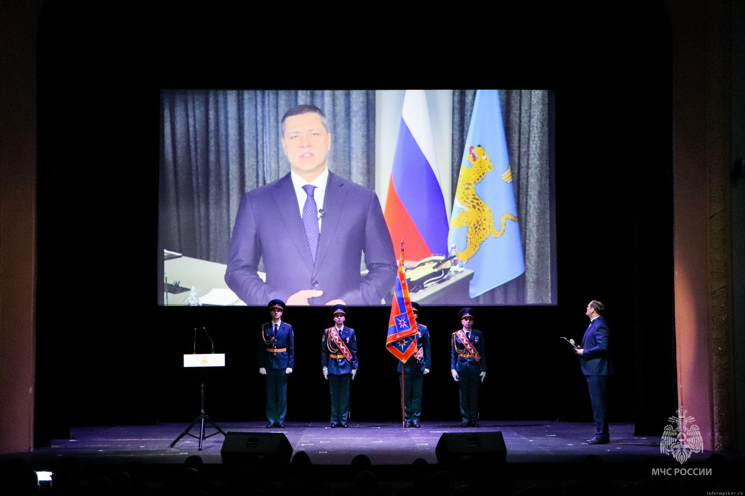 Михаил Ведерников. Фото здесь и далее: пресс-служба ГУ МЧС России по Псковской области