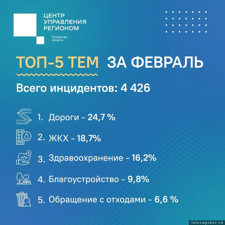Инфографика: ЦУР Псковской области