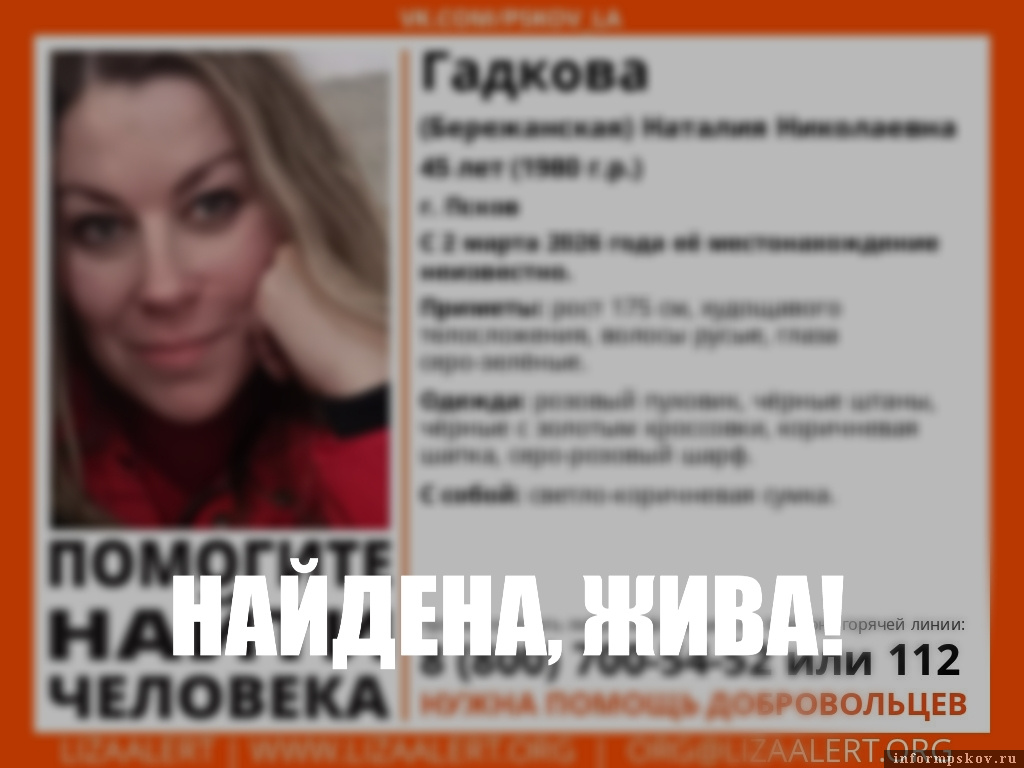 Фото: группа поисково-спасательного отряда «ЛизаАлерт. Псковская область» в соцсети «ВКонтакте»