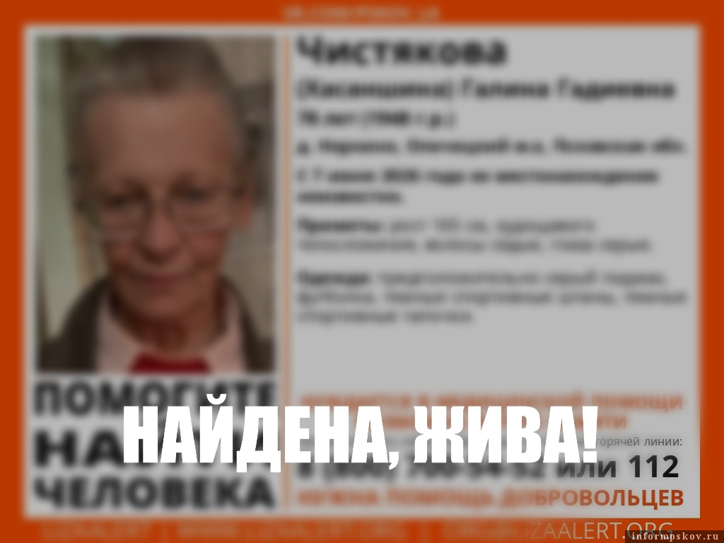 Изображение: поисковый отряд Псковской области «ЛизаАлерт»