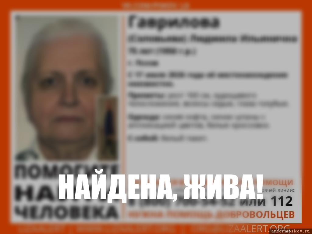 Изображение поискового отряда «ЛизаАлерт» Псковской области