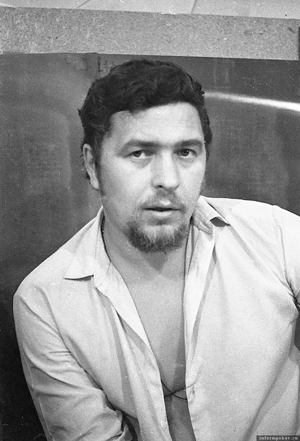 Савва Ямщиков на фото Бориса Скобельцына (1970). Из фондов Пушкинского Заповедника