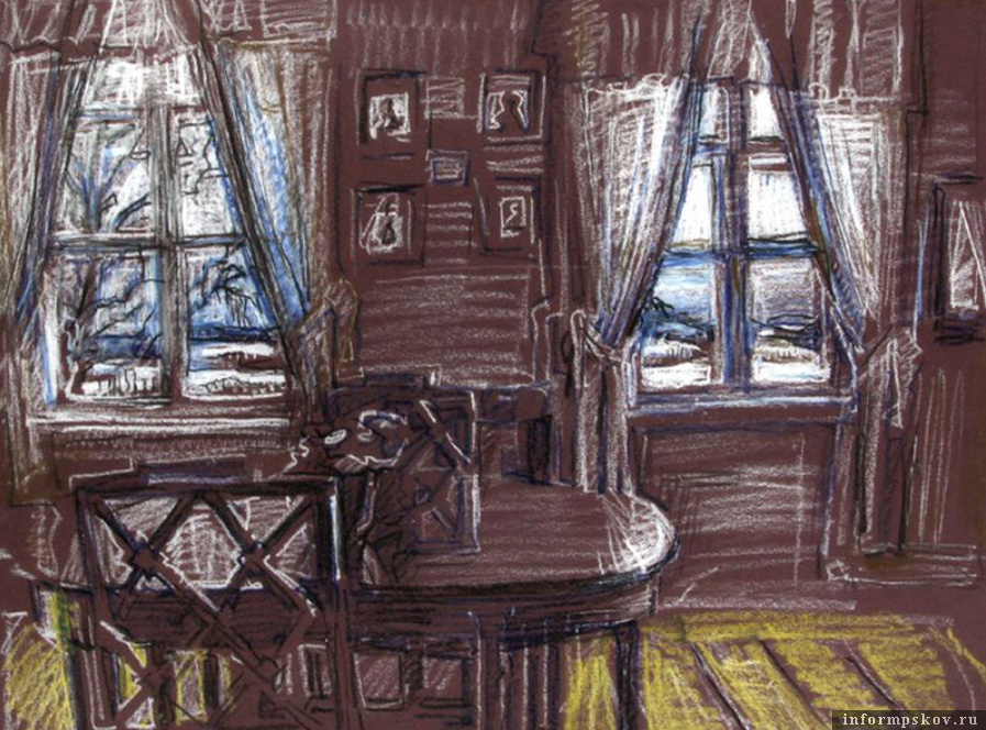 Из представленного на Арбате. Лариса Антонова. Михайловское. Столовая (2011). Из фондов Пушкинского заповедника