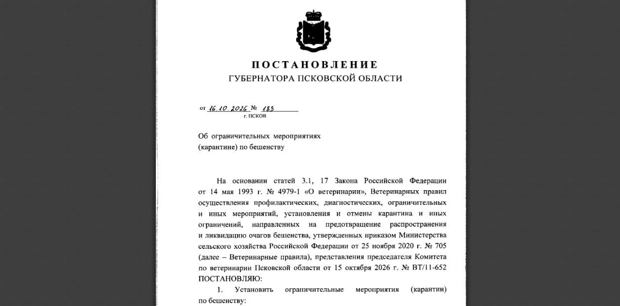 Скриншот постановления