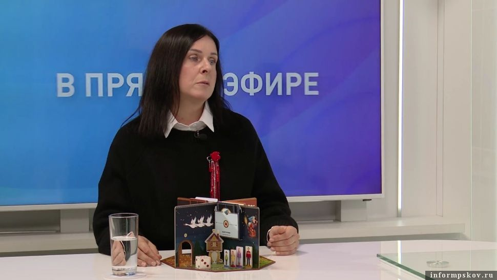 Наталья Семёнова. Скриншот телеканала «Первый Псковский»