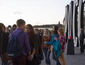 Буквы с гостиницы «Россия» зажгли у стен псковского Крома