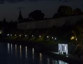 Буквы с гостиницы «Россия» зажгли у стен псковского Крома