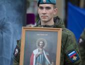 Открытие памятник «Разведчикам всех поколений» на территории воинской части в Промежицах 