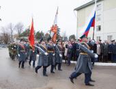 Открытие памятник «Разведчикам всех поколений» на территории воинской части в Промежицах 