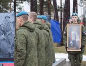 Открытие памятник «Разведчикам всех поколений» на территории воинской части в Промежицах 