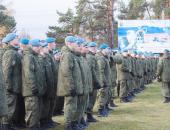 Открытие памятник «Разведчикам всех поколений» на территории воинской части в Промежицах 