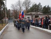 Открытие памятник «Разведчикам всех поколений» на территории воинской части в Промежицах 