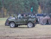 Открытие памятник «Разведчикам всех поколений» на территории воинской части в Промежицах 