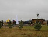 Открытие памятника Советскому солдату на 'Линии Сталина'