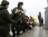 Открытие памятника Советскому солдату на 'Линии Сталина'