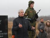 Открытие памятника Советскому солдату на 'Линии Сталина'
