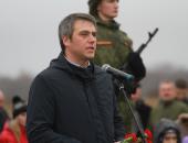 Открытие памятника Советскому солдату на 'Линии Сталина'