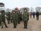 Открытие памятника Советскому солдату на 'Линии Сталина'