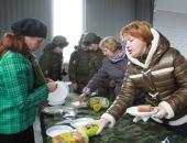 Открытие памятника Советскому солдату на 'Линии Сталина'