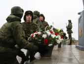 Открытие памятника Советскому солдату на 'Линии Сталина'