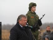Открытие памятника Советскому солдату на 'Линии Сталина'
