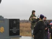 Открытие памятника Советскому солдату на 'Линии Сталина'