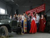 Открытие памятника Советскому солдату на 'Линии Сталина'
