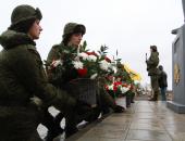 Открытие памятника Советскому солдату на 'Линии Сталина'