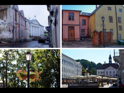 Фонари в Тарту (Эстония) и Цесисе (Латвия)