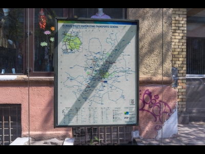 Карта города и автобусных маршрутов