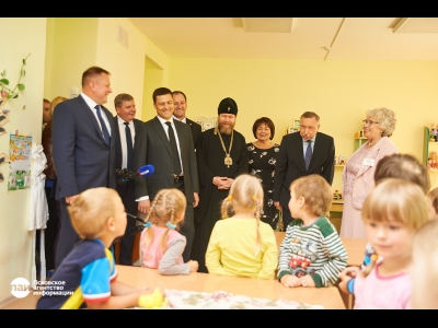 Визит полпреда президента в СЗФО Александра Беглова в псковский Центр лечебной педагогики. Фото: Дарья Хваткова