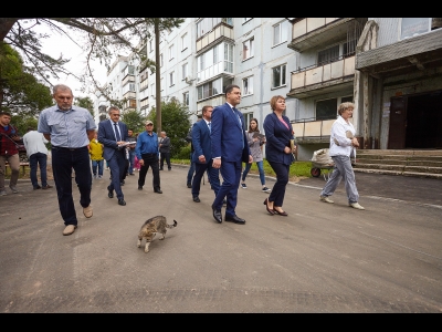 Рабочий выезд с губернатором в Череху. Фото: Дарья Хваткова