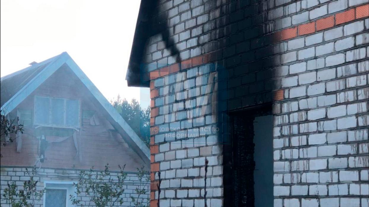 В Псковском районе сгорел частный дом