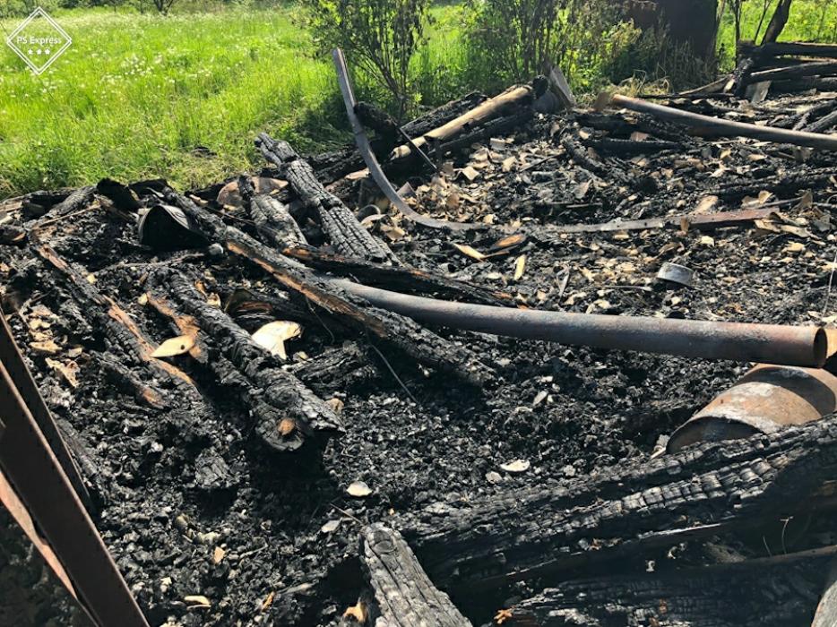Пожар в деревне Степаньково Невельского района