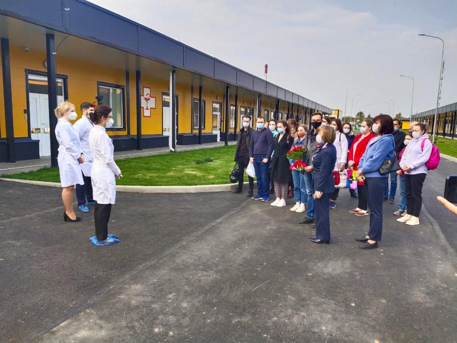 В Пскове новую инфекционную больницу первым посетили делегация ПсковГУ во главе с ректором 