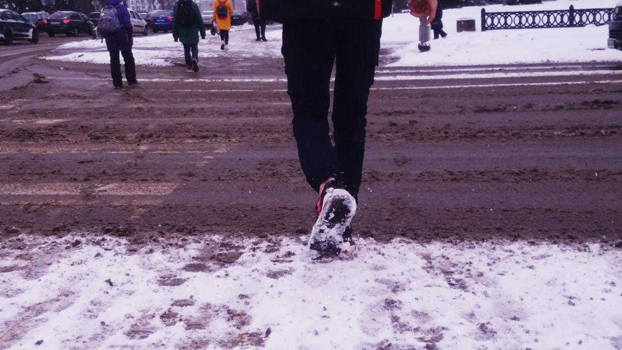 Псков завалило снегом