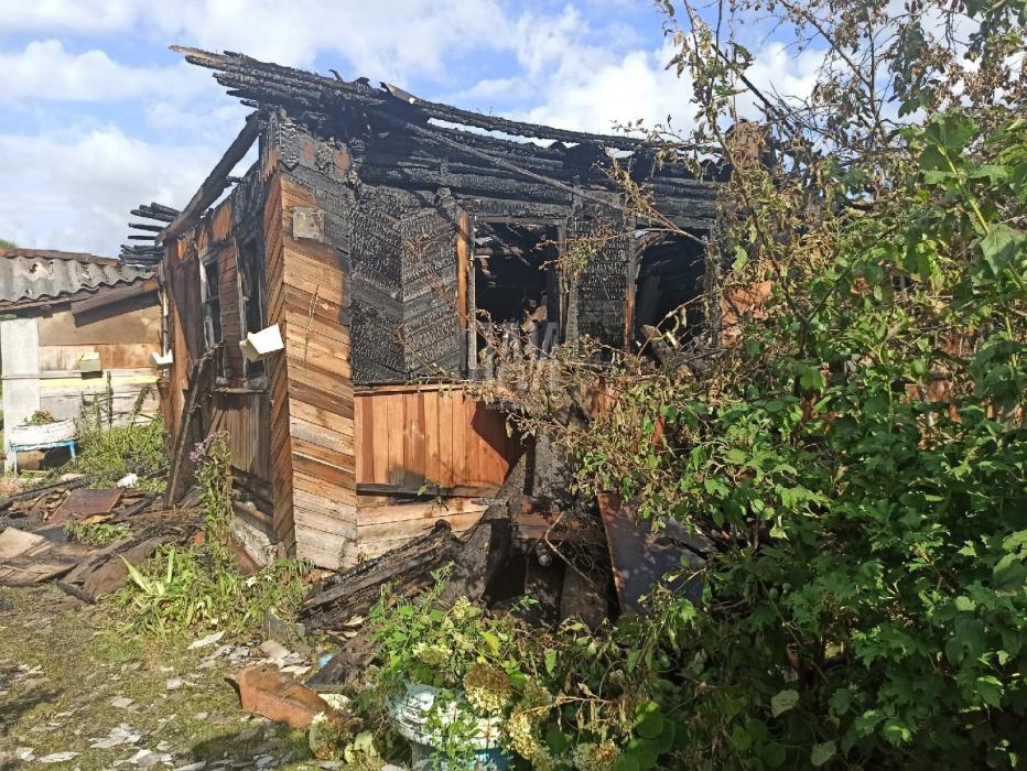 Тело мужчины обнаружили на месте пожара в Дно