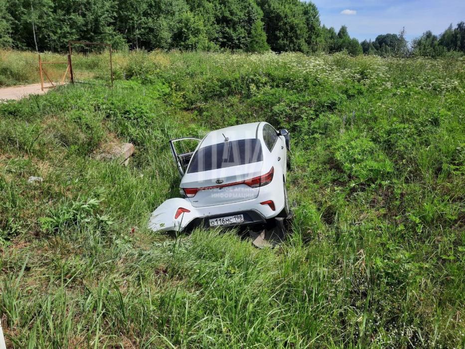 По дороге за клубникой компания на Kia Rio попала в ДТП в Гдовском районе