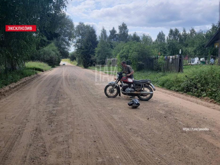 ДТП с участием мотоцикла в Плюсском районе
